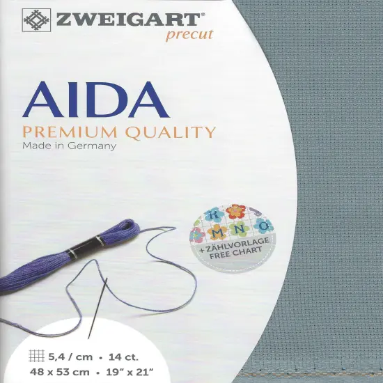 PrecutZweigart Stern-Aida 14 count Misty Blue {1}