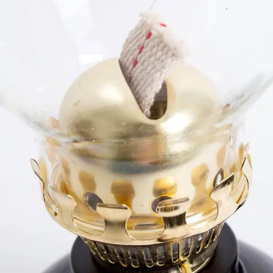 Lehman's Vintage Style Oil Lamp, Classic Nomad Model Burns Kerosene or Lamp Oil, Round Font with Curved Carrying Handle, Steel Burner, Glass Chimney and Wick for Non-Electric Lighting or Emergencies {5}