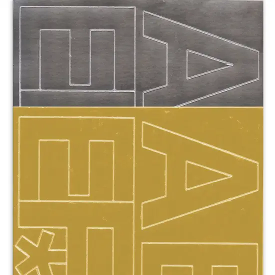 Creative Start Vinyl Self-Adhesive Metallic Letters and Numbers, 2", Helvetica Font, Gold and Silver Foil, 200 count {2}