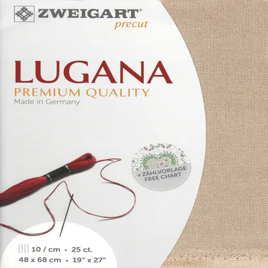PrecutZweigart Lugana 25 count Nougat {1}
