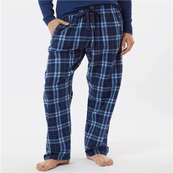 Luxurious Haley Flannel Pant | RADYAN&reg; Navy/ columbia {1}
