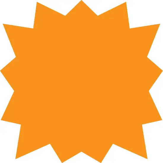 COSCO Burst Sign and Stake Kit, 15" x 19" OrangeCorrugated Plastic Sign with Metal H-Stake, 1 set {1}