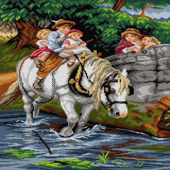 Hold Tight 3130Q Needlepoint canvas for halfstitch without yarn {1}