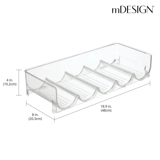mDesign Water Bottle / Wine Rack Storage Organizer {3}