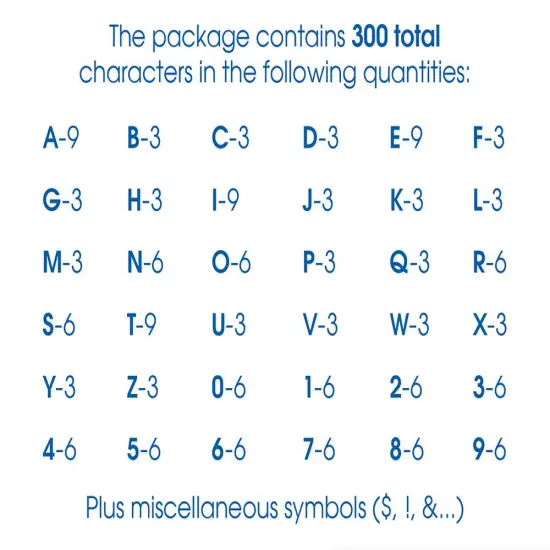 Creative Start Vinyl Self-Adhesive Glitter Letters and Numbers, 2", Helvetica Font, Green, Blue and Red, 300 count {3}