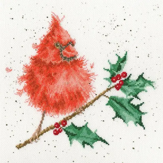 Festive Feathers XHD67 Counted Cross Stitch Kit {1}