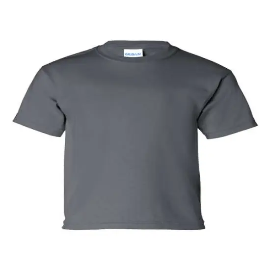 Gildan&reg; Ultra Cotton Youth Crewneck Short Sleeve T-Shirt Charcoal {1}