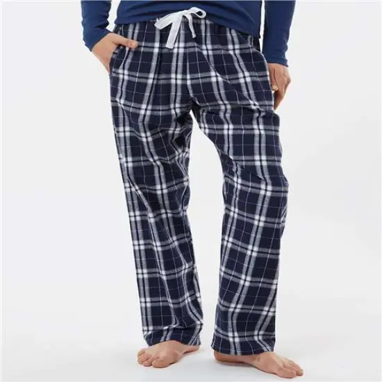 Luxurious Haley Flannel Pant | RADYAN&reg; Navy/ silver {1}