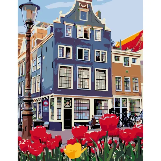 Artwille DIY Paint by Numbers for Adults and Kids - Famous Amsterdam {1}