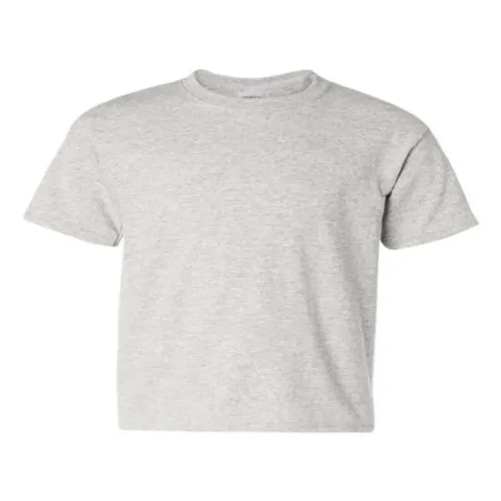 Gildan&reg; Heavy Cotton Crewneck Short Sleeve Youth T-Shirt - 5000B Ash {2}