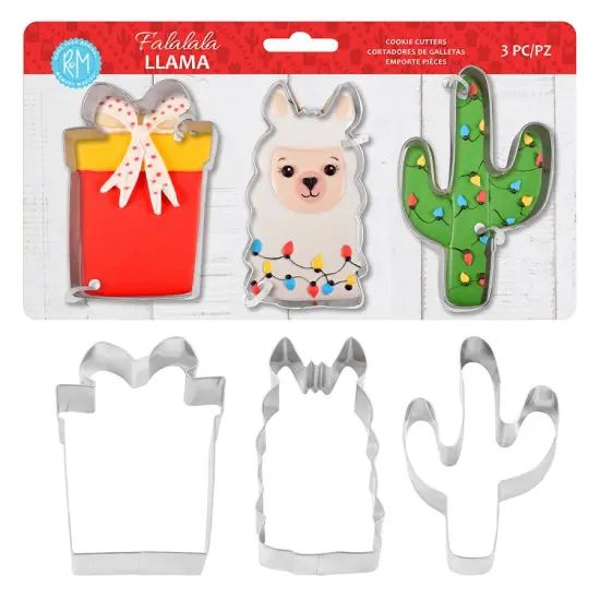 FaLaLaLa Llama 3 PC Cookie Cutter Set {3}