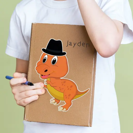 Wrapables Make Your Own Sticker Sheets, DIY Make a Face Animal, Food, Party Favor Stickers (24 Sheets) Dinosaurs {4}