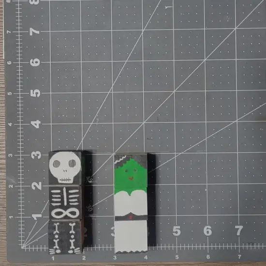 DIY Halloween Mix and Match Block Painting Craft Kit by Ink and Trinket Kids {4}