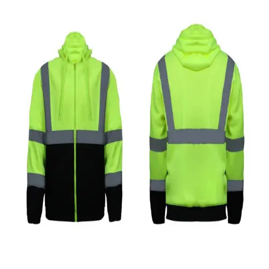 Full Zip Reflective Fleece Hoodie | RADYAN&reg; {5}