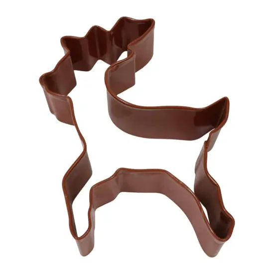Reindeer Standing Cookie Cutter (Brown, 4") {1}