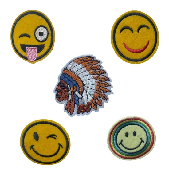 Enhance Your Style with Emoji Patches for Clothes|Customs, Patchwork or gift and personalize patch for clothes | Fun and Expressive Embroidered Designs | RADYAN&reg; {9}