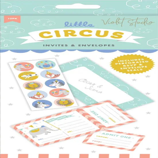 Violet Studio Invitation Kit-Little Circus {1}