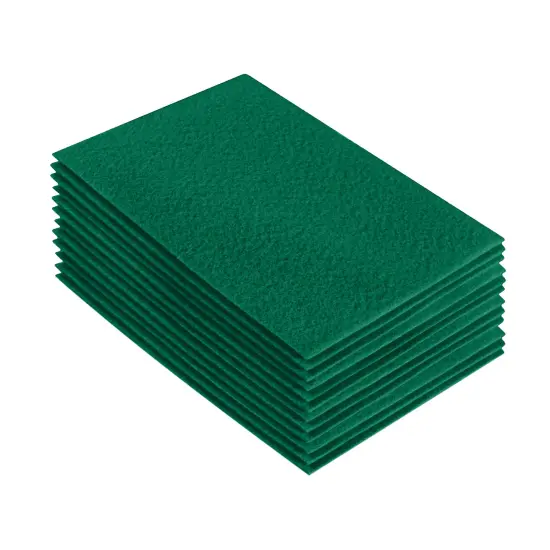 FabricLA Acrylic Felt Sheets for Crafts - Precut 9" X 12" Inches (20 cm X 30 cm) Felt Squares - Use Felt Fabric Craft Sheets for DIY, Costume, and Decoration | Kelly Green - 12 Pieces {1}