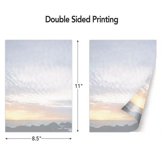 Great Papers! Horizon 2-Sided 8.5" x 11" Letterhead and #10 Envelope Scenic Stationery Set, 50 Stationery Sheets with 2-sided printing, and 25 Matching #10 Envelopes, Printer compatible {2}