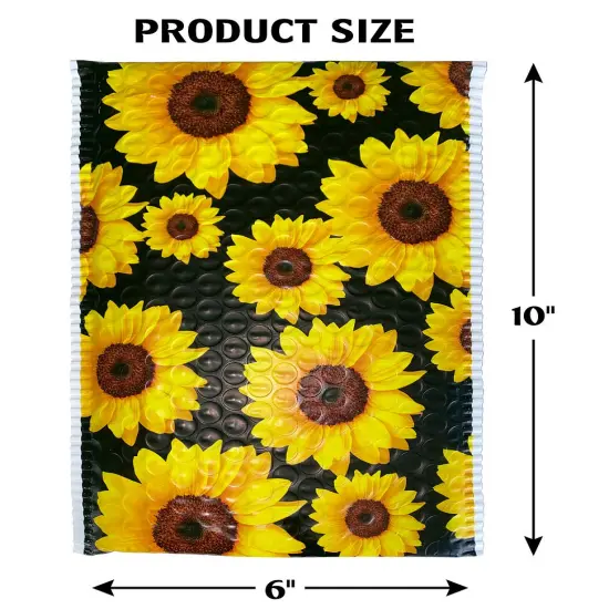 Great Papers! Mailer, Bubble, Sunflowers, Poly Tear and Moisture Resistant, 6" x 9", 50 count {4}