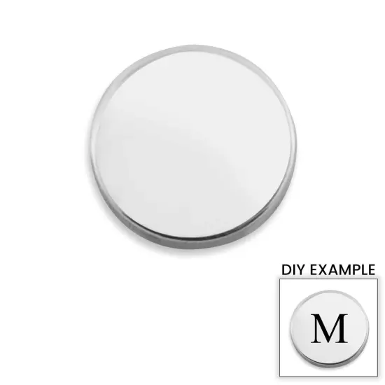 10 Pack - Polished Blank Stainless Steel Round Pendant {2}