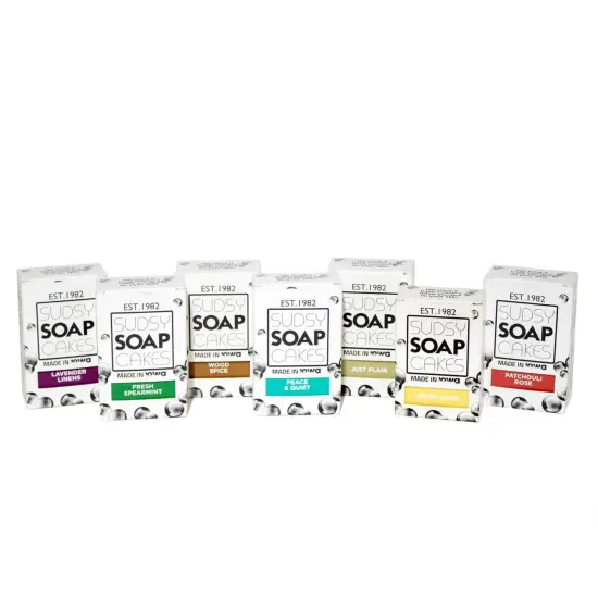 Sudsy Soapcakes Natural Soap Bars - Variety Pack of 7 Scented 4-ounce bars, Boxed {1}
