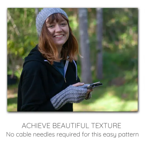 DIY Merino Hat & Gloves Knitting Kit: Organic Hand Dyed Wool Yarn + Printed Pattern. Soft, Cozy, Great for Gifts. Walk in the Park Barley {4}