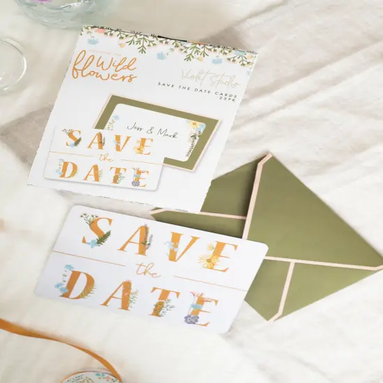 Violet Studio Save The Dates 25/Pkg-Amongst The Wildflowers {3}