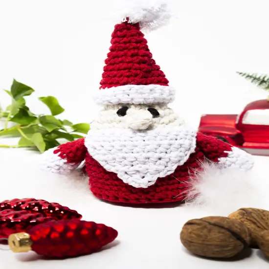 Hoooked Amigurumi DIY Kit W/Eco Barbante Yarn-Santa Claus {5}