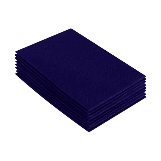FabricLA Acrylic Felt Sheets for Crafts - Precut 9" X 12" Inches (20 cm X 30 cm) Felt Squares - Use Felt Fabric Craft Sheets for DIY, Costume, and Decoration | Navy Blue - 8 Pieces {1}