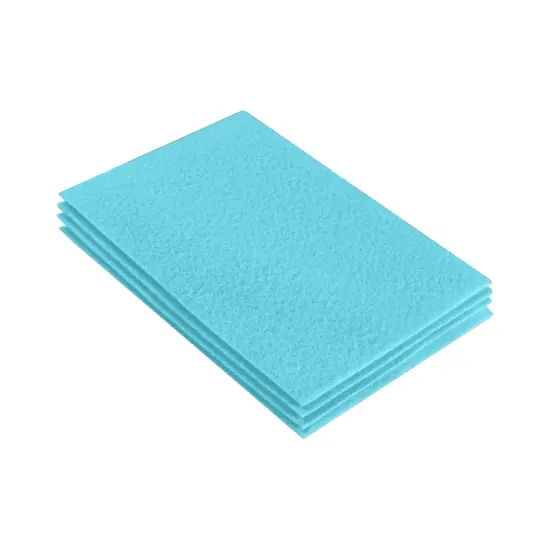FabricLA Acrylic Felt Sheets for Crafts - Precut 9" X 12" Inches (20 cm X 30 cm) Felt Squares - Use Felt Fabric Craft Sheets for DIY, Hobby, , and Decoration | Baby Blue - 4 Pieces {1}