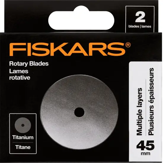 Fiskars Titanium Rotary Blades 45mm 2/Pkg {1}