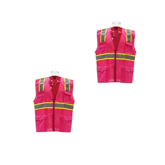 Multi Colors High-Visibility Pocket Safety Vest {5}