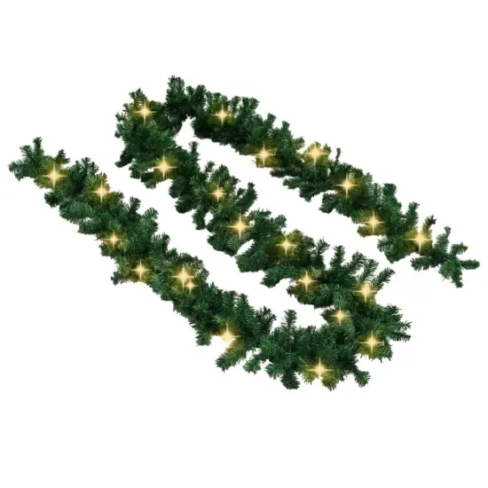 Christmas Garland with LED Lights - 16 ft {4}