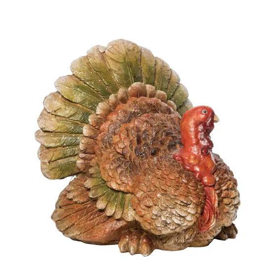 Thanksgiving Turkey Decorative Centerpiece End Table Coffee Table Figurine {1}