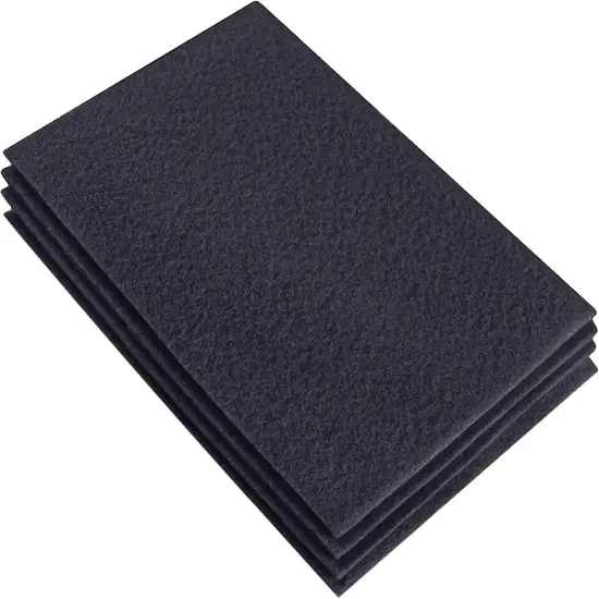 FabricLA Acrylic Felt Sheets for Crafts - Precut 9" X 12" Inches (20 cm X 30 cm) Felt Squares - Use Felt Fabric Craft Sheets for DIY, Hobby, Costume, and Decoration | Dark Grey - 4 Pieces {1}