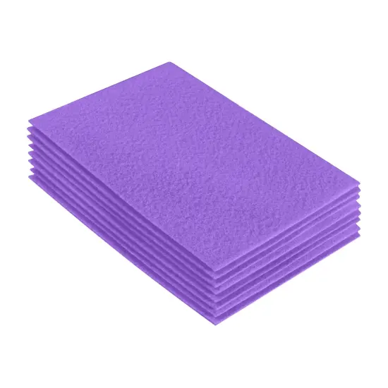 FabricLA Acrylic Felt Sheets for Crafts - Precut 9" X 12" Inches (20 cm X 30 cm) Felt Squares - Use Felt Fabric Craft Sheets for DIY, Costume, and Decoration | Lavender - 8 Pieces {1}
