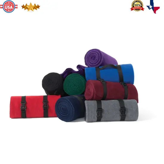 Port Authority&reg; Value Fleece Blanket with Strap {2}