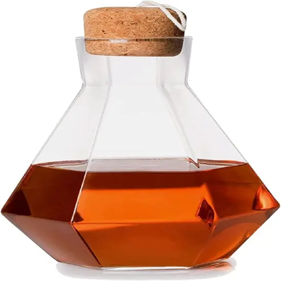 6-Piece Italian Crafted Glass Decanter and Whisky Glasses Set {5}