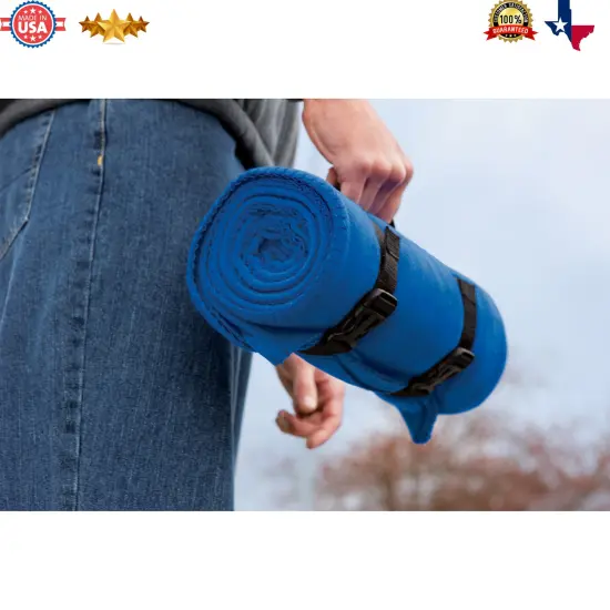 Port Authority&reg; Value Fleece Blanket with Strap {3}