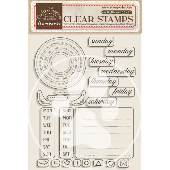 Create Happiness Christmas Plus Clear Stamps-Weekly Planner {1}