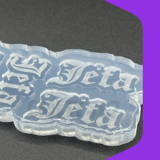 Jefa Dangle Earring Silicone Mold (B15) {4}