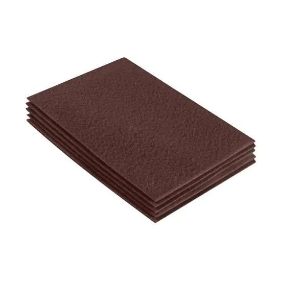 FabricLA Acrylic Felt Sheets for Crafts - Precut 9" X 12" Inches (20 cm X 30 cm) Felt Squares - Use Felt Fabric Craft Sheets for DIY, Costume, and Decoration | Light Brown - 5 Pieces {1}