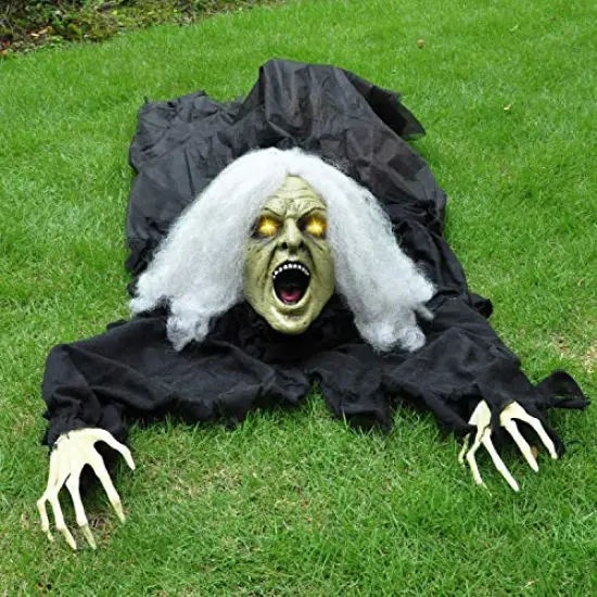 Halloween Outdoor Decoration Grounderbreaker with Sound Effect, Scary Halloween Props Décor Best Halloween Decorations, Haunted House Outdoor, Lawn, Yard Decor {2}