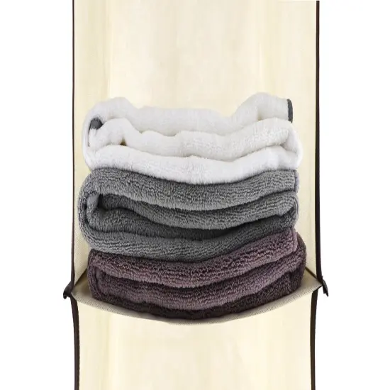 J&V TEXTILES Hanging Closet Organizer, 6-Shelf 10-Shelf Closet Hanging Storage Shelves {7}