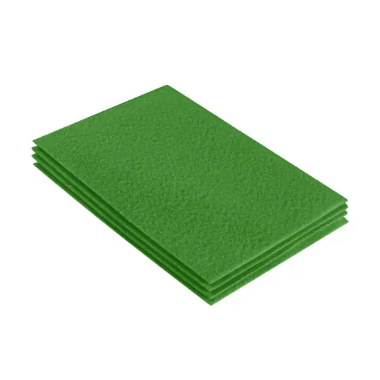 FabricLA Acrylic Felt Sheets for Crafts - Precut 9" X 12" Inches (20 cm X 30 cm) Felt Squares - Use Felt Fabric Craft Sheets for DIY, Hobby, Costume, and Decoration | Green - 4 Pieces {1}