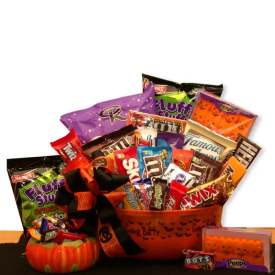 GBDS No Tricks Just Treats Halloween Goodie Bucket - Halloween gift pail {1}