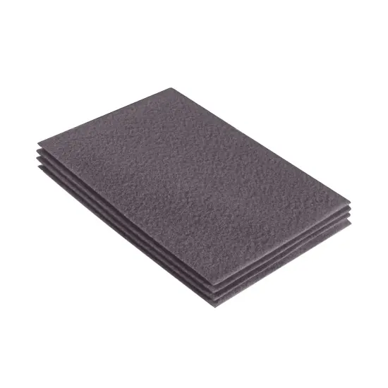 FabricLA Acrylic Felt Sheets for Crafts - Precut 9" X 12" Inches (20 cm X 30 cm) Felt Squares - Use Felt Fabric Craft Sheets for DIY, Costume, and Decoration | Platinum Grey - 4 Pieces {1}