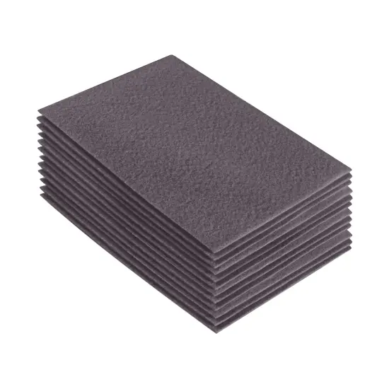 FabricLA Acrylic Felt Sheets for Crafts - Precut 9" X 12" Inches (20 cm X 30 cm) Felt Squares - Use Felt Fabric Craft Sheets for DIY, Costume, and Decoration | Platinum Grey - 12 Pieces {1}