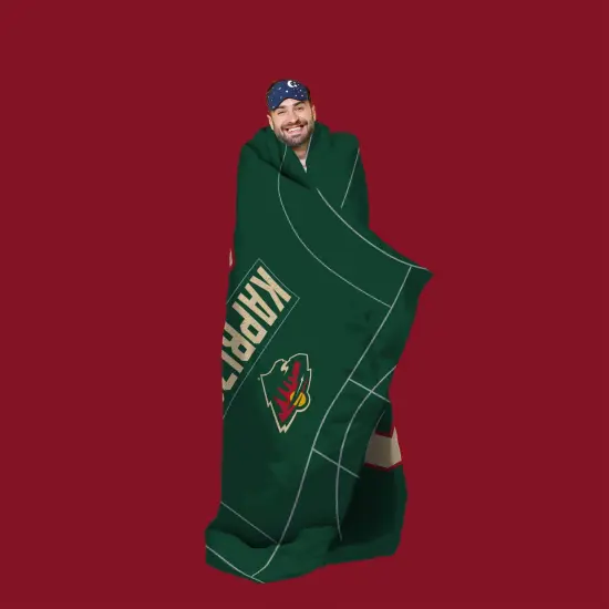 Sleep Squad Minnesota Wild Kirill Kaprizov 60” x 80” Raschel Plush Jersey Hockey Blanket {2}